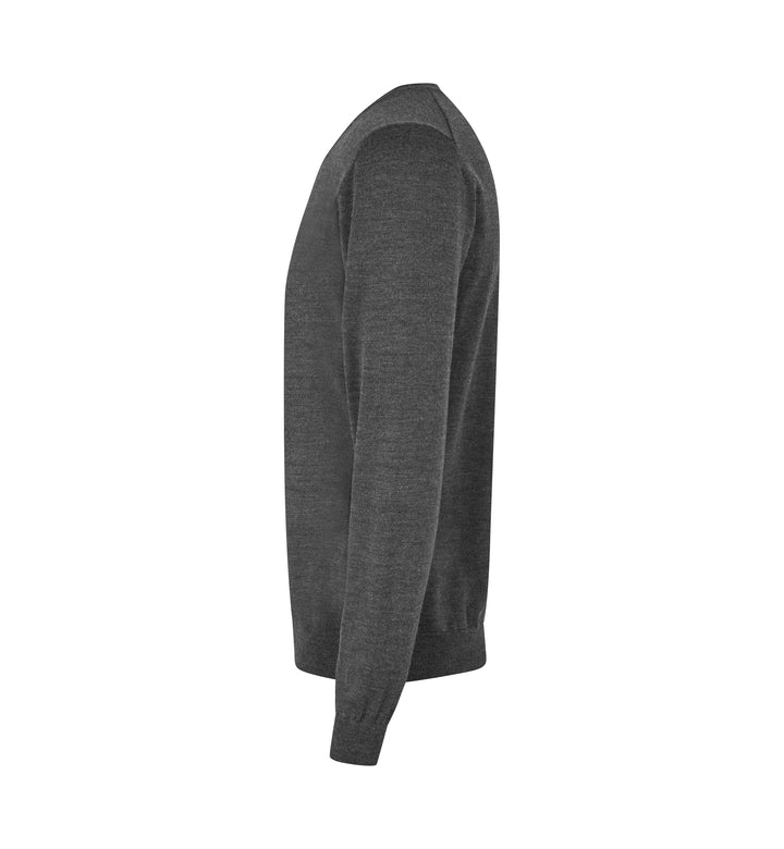 SEVEN SEAS The knit | scollo V - Grigio scuro mélange