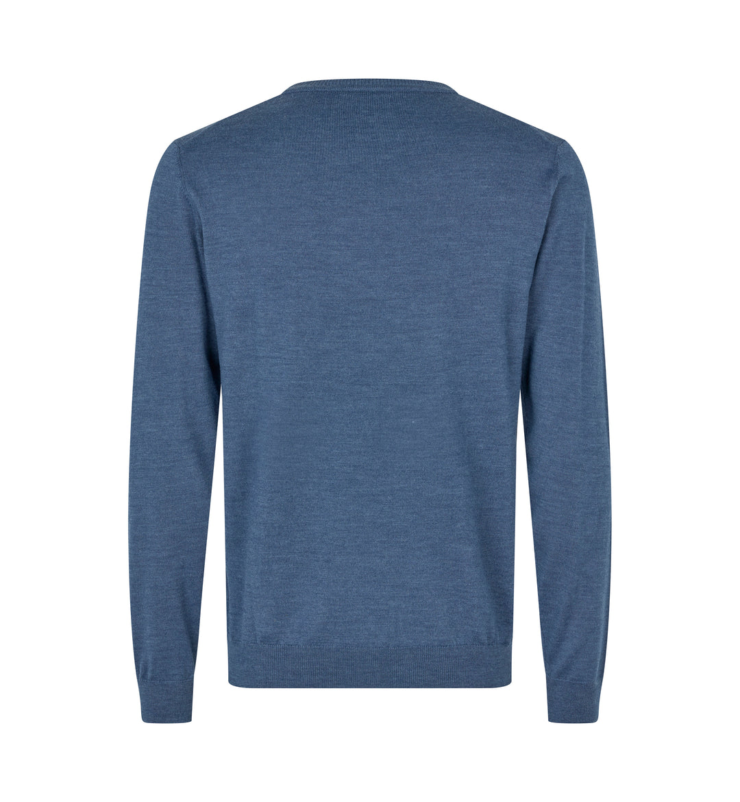 SEVEN SEAS The knit | scollo V - Blu mélange