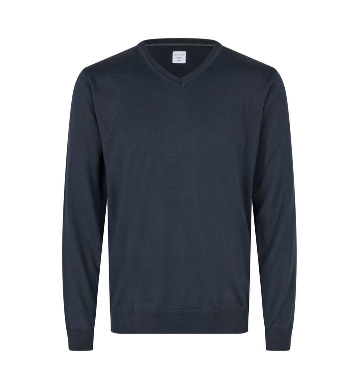 SEVEN SEAS The knit | scollo V - Blu navy