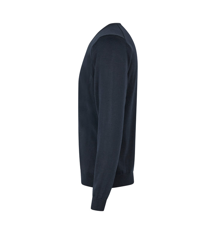 SEVEN SEAS The knit | scollo V - Blu navy