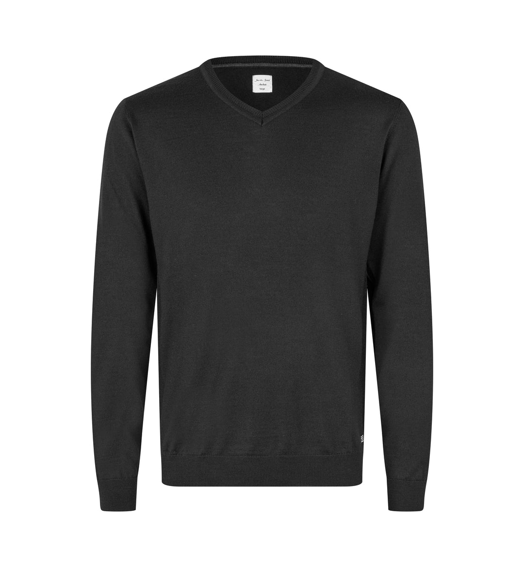 SEVEN SEAS The knit | scollo V - Nero