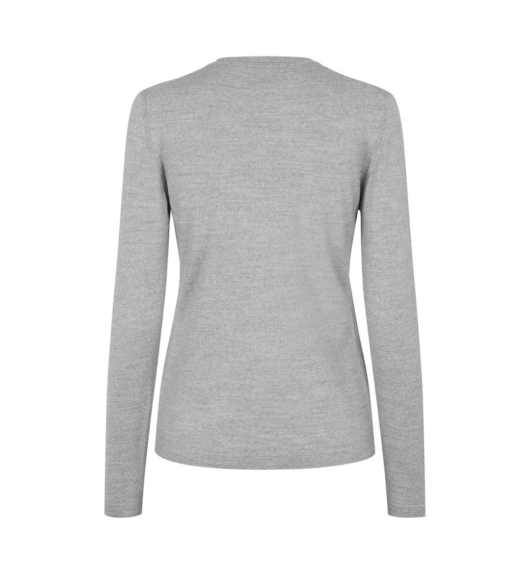 SEVEN SEAS The knit | scollo V | donna - Grigio chiaro mélange