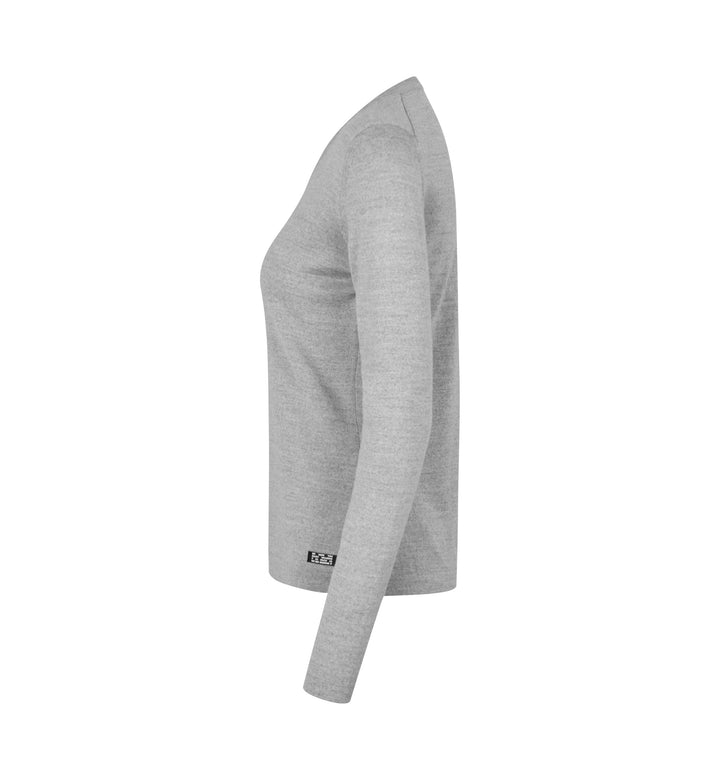 SEVEN SEAS The knit | scollo V | donna - Grigio chiaro mélange