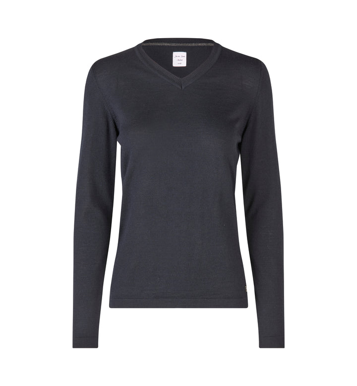 SEVEN SEAS The knit | scollo V | donna - Blu navy