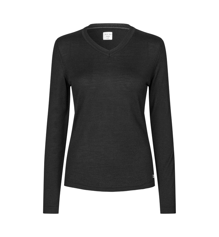 SEVEN SEAS The knit | scollo V | donna - Nero