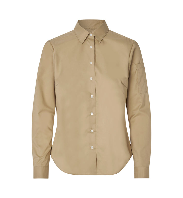 SEVEN SEAS Poplin | stretch | donna - Sabbia