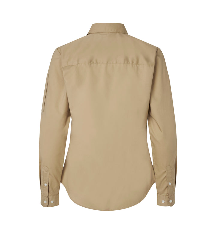 SEVEN SEAS Poplin | stretch | donna - Sabbia