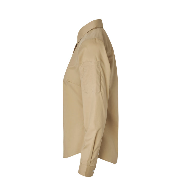 SEVEN SEAS Poplin | stretch | donna - Sabbia