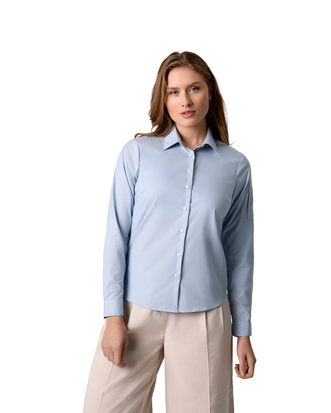 SEVEN SEAS Poplin | stretch | donna - Azzurro
