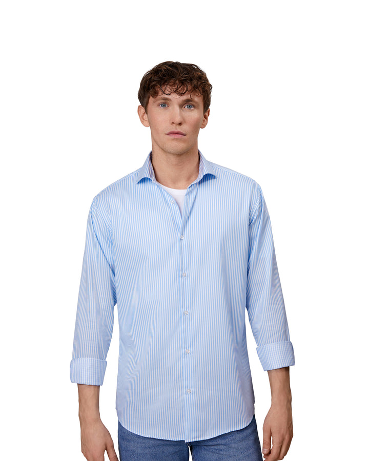 SEVEN SEAS Fine Twill Cadet | modern - Azzurro