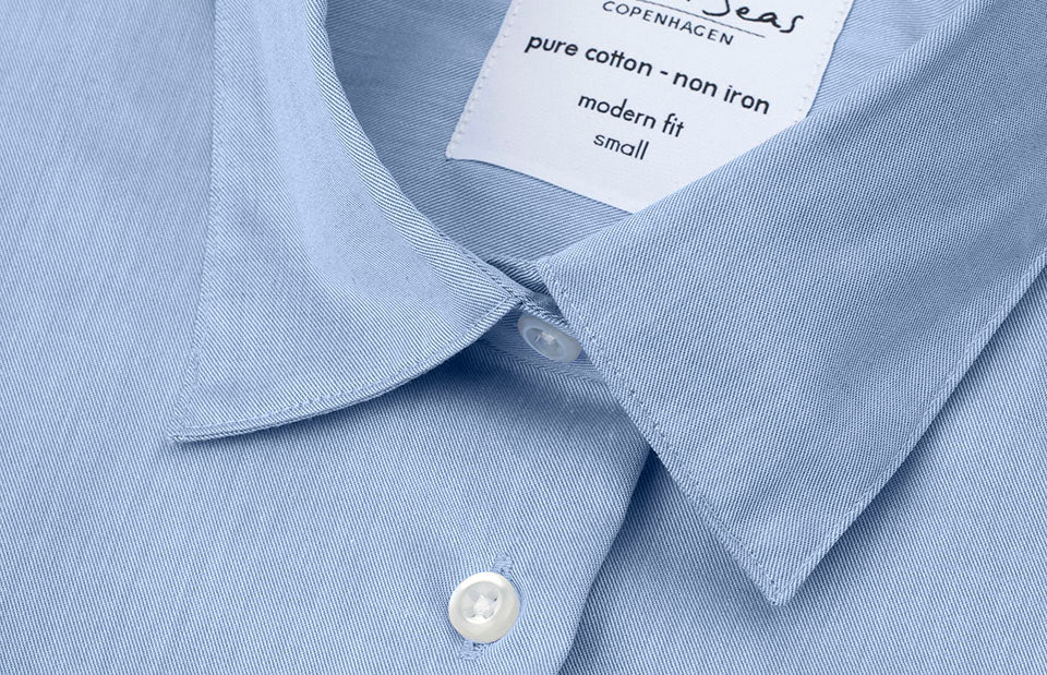 SEVEN SEAS Fine Twill | modern | manica corta | donna - Azzurro