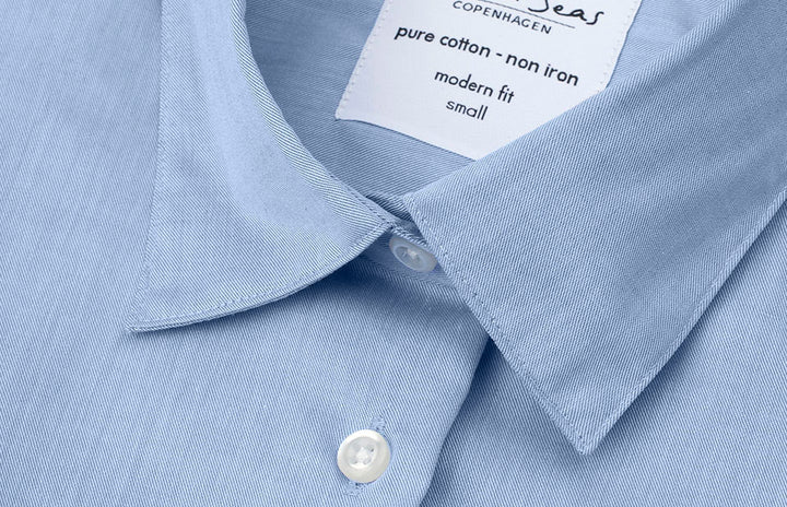 SEVEN SEAS Fine Twill | modern | manica corta | donna - Azzurro