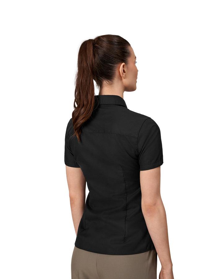 SEVEN SEAS Fine Twill | modern | manica corta | donna - Nero