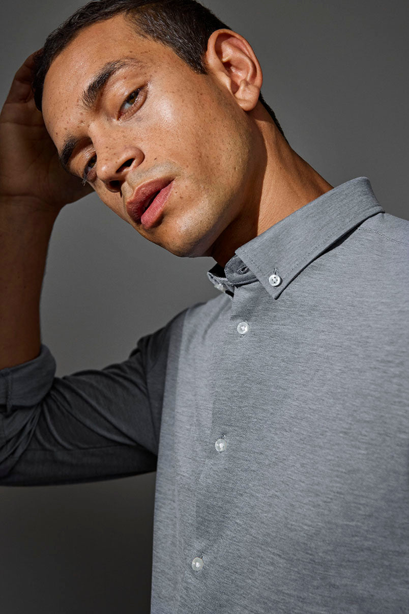 SEVEN SEAS The Jersey | slim - Grigio