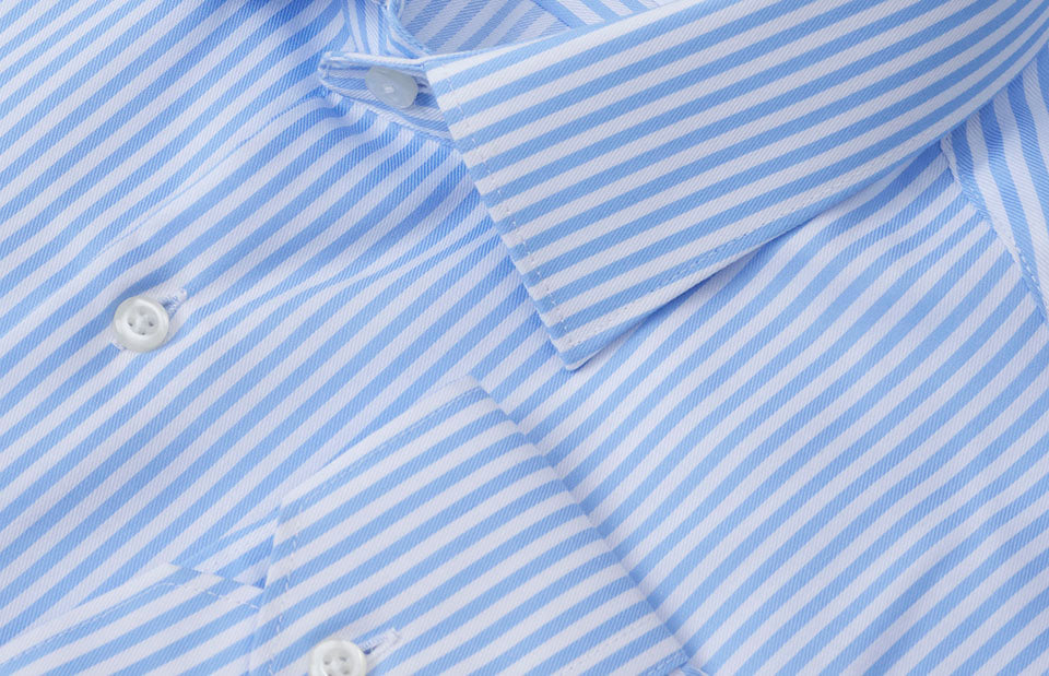 SEVEN SEAS Fine Twill Cadet | slim - Azzurro