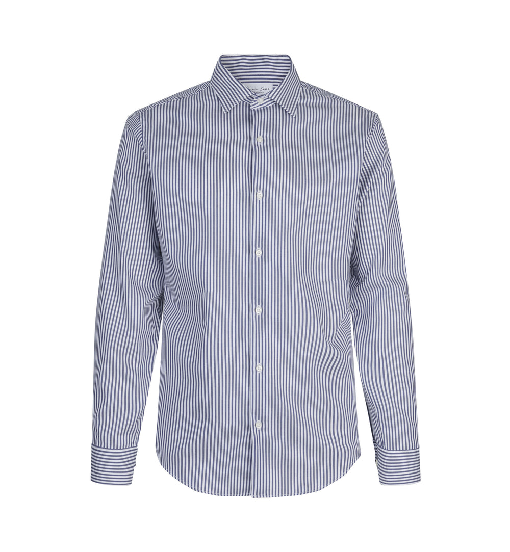 SEVEN SEAS Fine Twill Cadet | slim - Blu navy