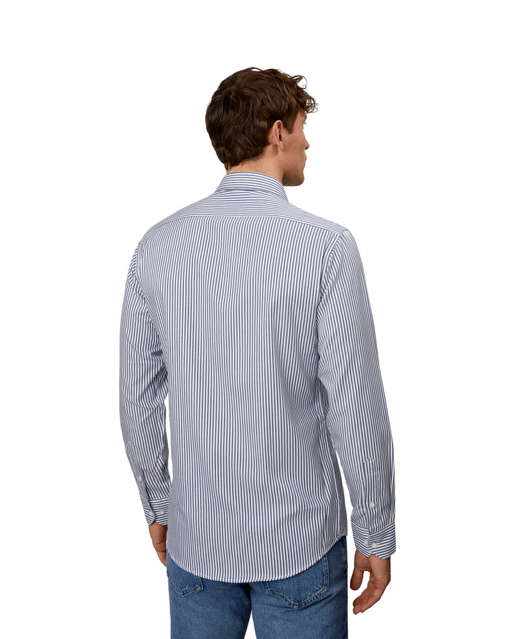 SEVEN SEAS Fine Twill Cadet | slim - Blu navy