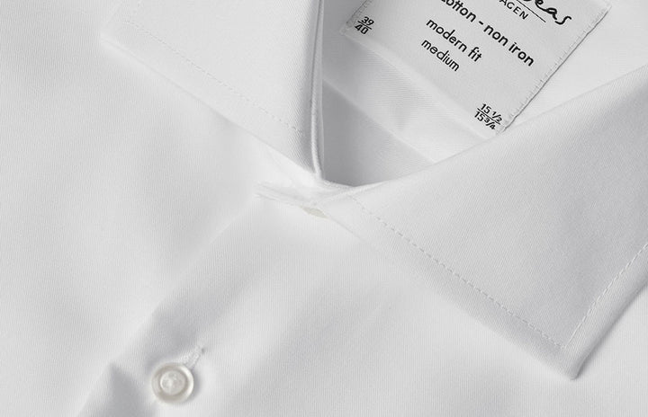 SEVEN SEAS Fine Twill | modern | manica corta - Bianco