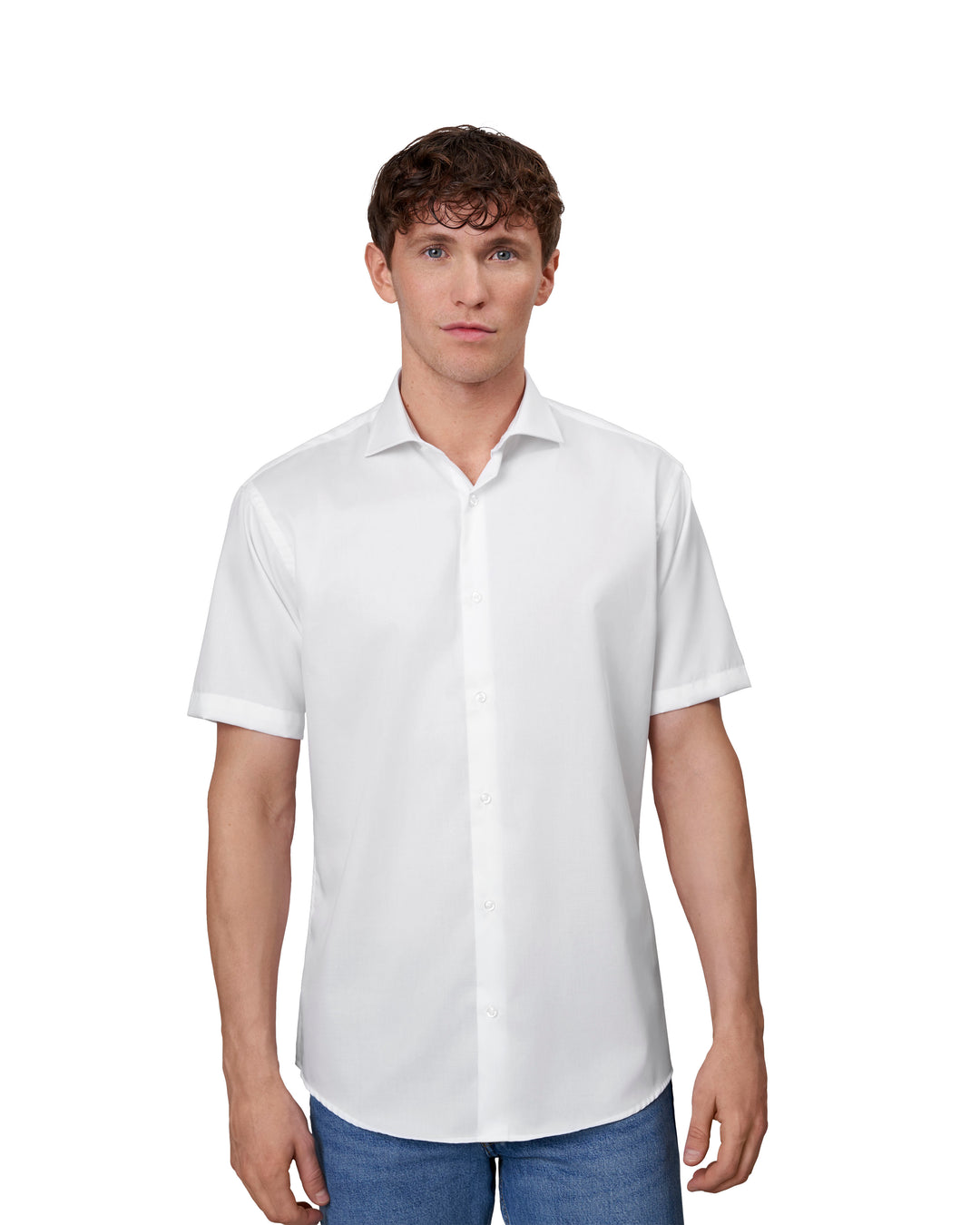 SEVEN SEAS Fine Twill | modern | manica corta - Bianco