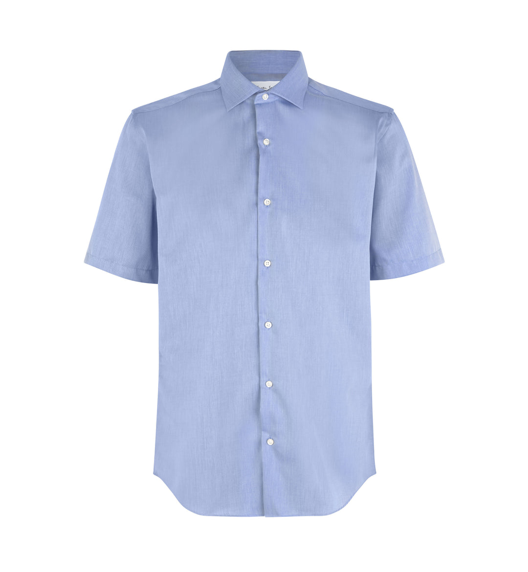 SEVEN SEAS Fine Twill | modern | manica corta - Azzurro