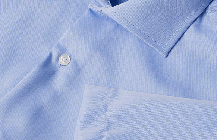 SEVEN SEAS Fine Twill | modern | manica corta - Azzurro