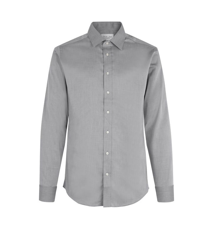 SEVEN SEAS Fine Twill | slim - Grigio argento