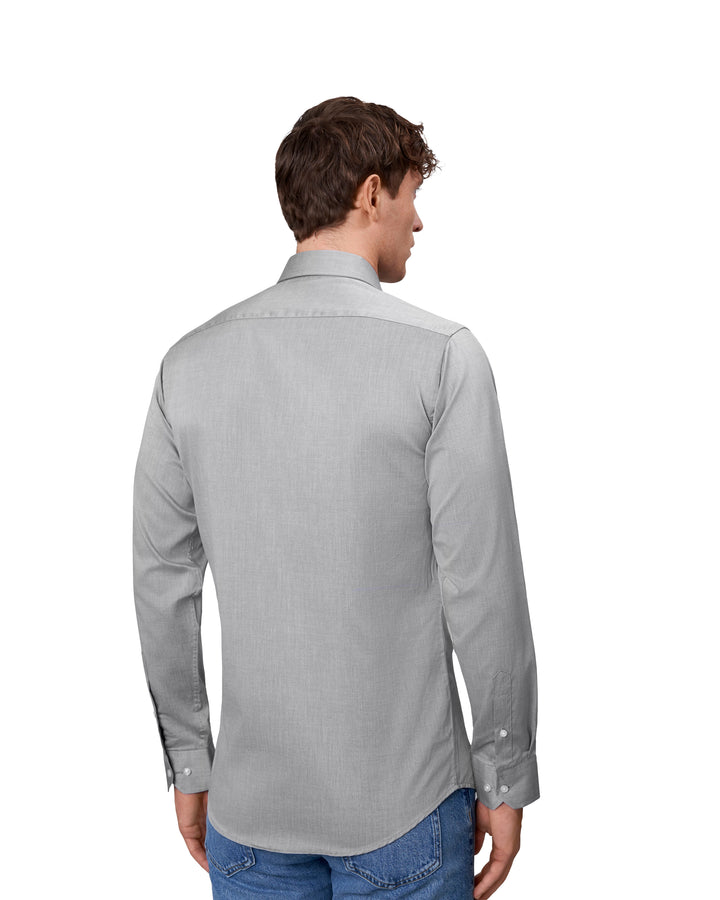 SEVEN SEAS Fine Twill | slim - Grigio argento