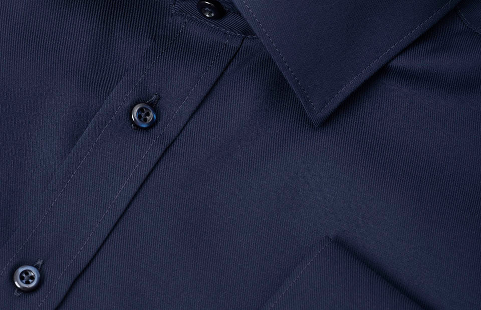 SEVEN SEAS Fine Twill | slim - Blu navy