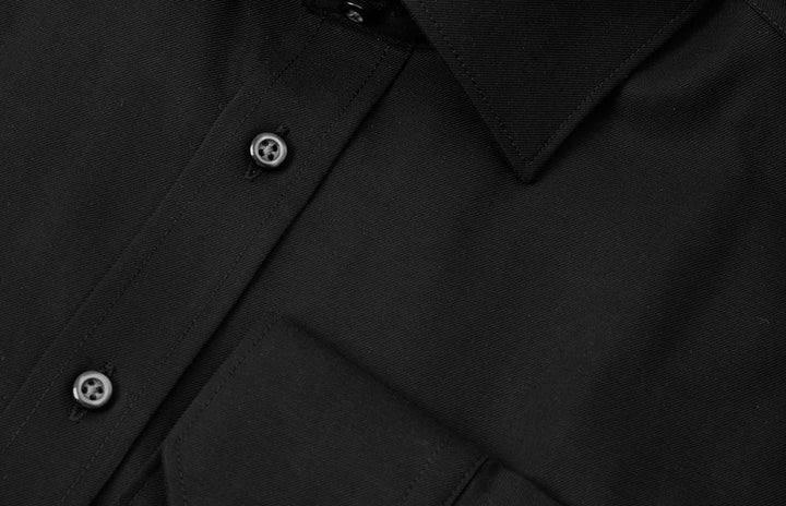 SEVEN SEAS Fine Twill | slim - Nero