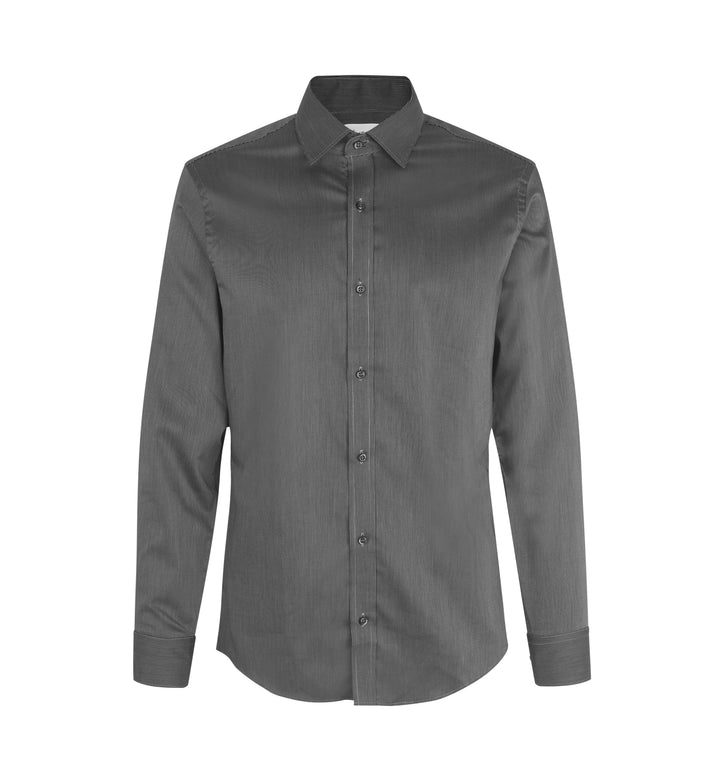SEVEN SEAS Fine Twill California | slim - Grigio scuro