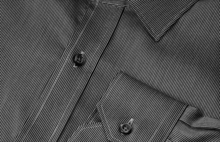 SEVEN SEAS Fine Twill California | slim - Grigio scuro