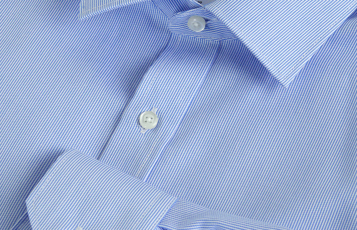 SEVEN SEAS Fine Twill California | slim - Azzurro