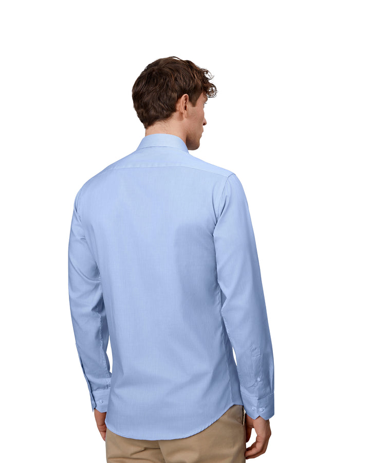 SEVEN SEAS Fine Twill California | slim - Azzurro