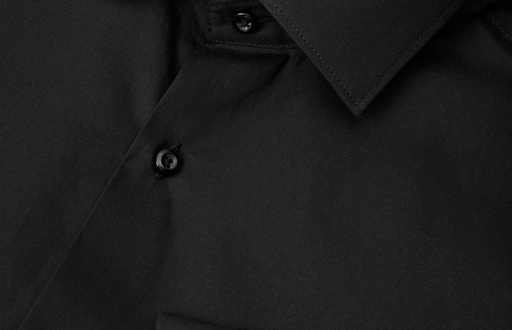 SEVEN SEAS Poplin | slim - Nero