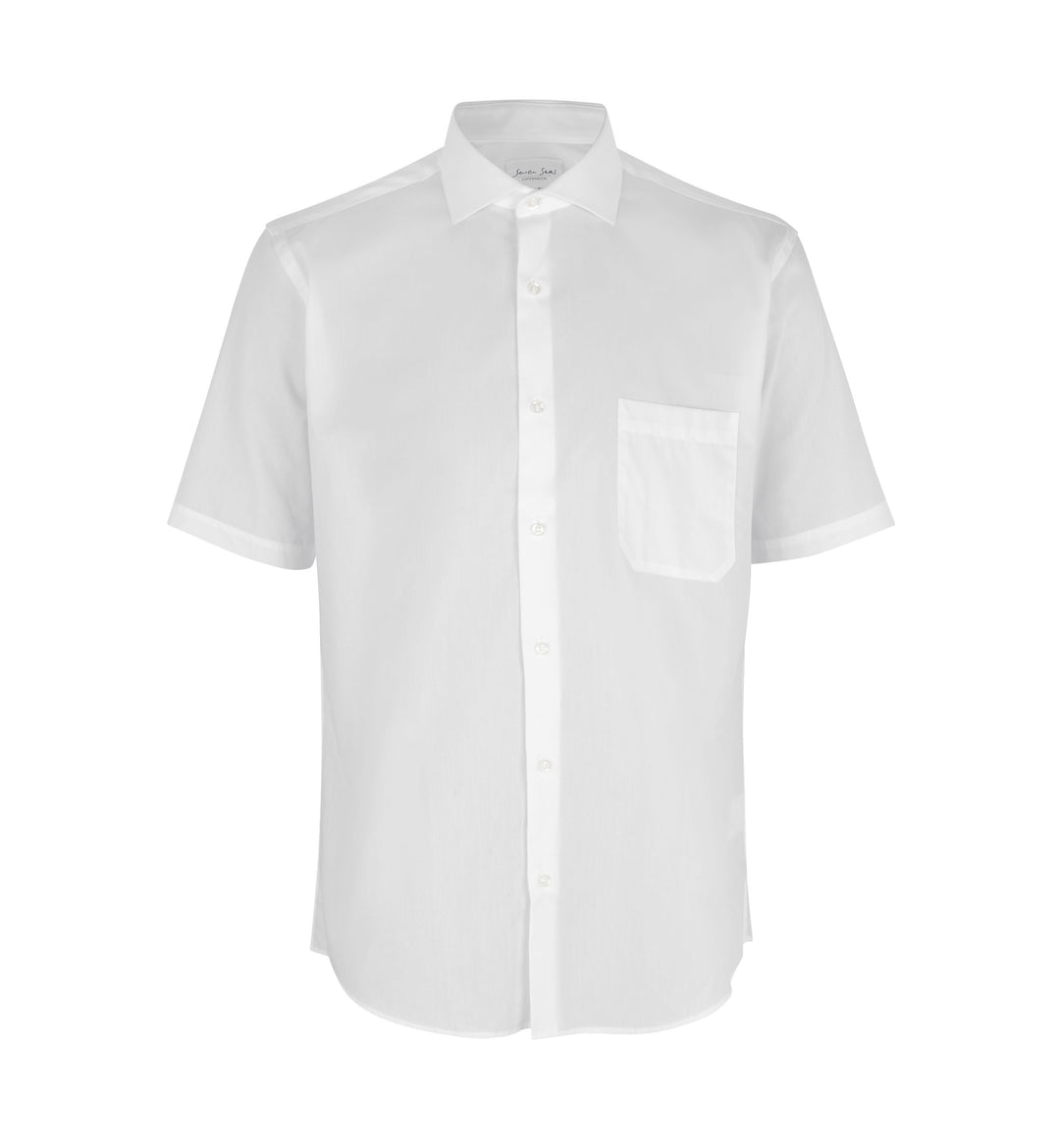 SEVEN SEAS Poplin | modern | manica corta - Bianco