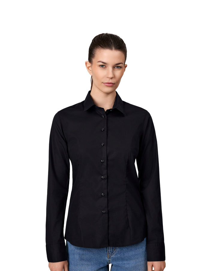 SEVEN SEAS Poplin | modern | donna - Nero