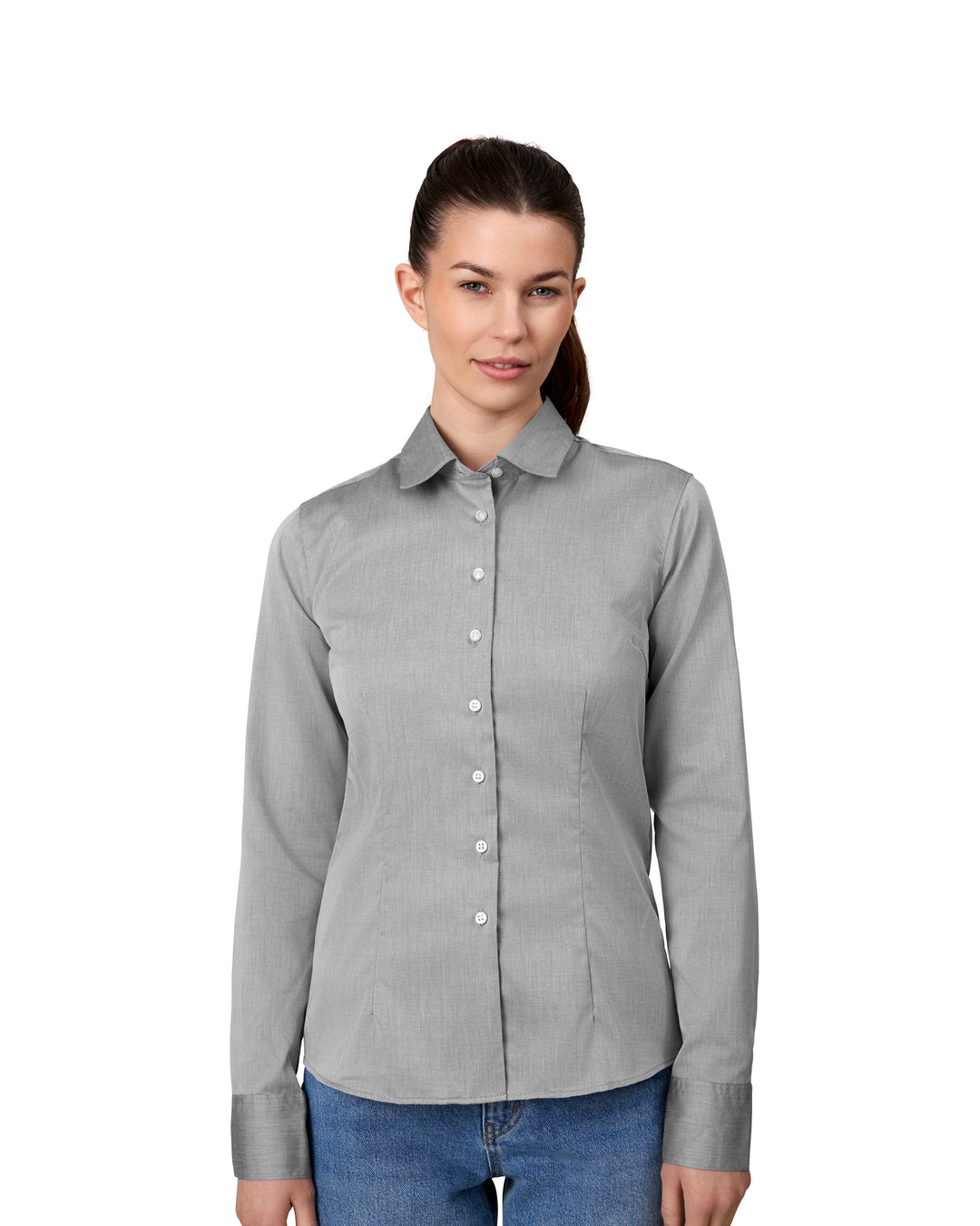 SEVEN SEAS Fine Twill | modern | donna - Grigio argento