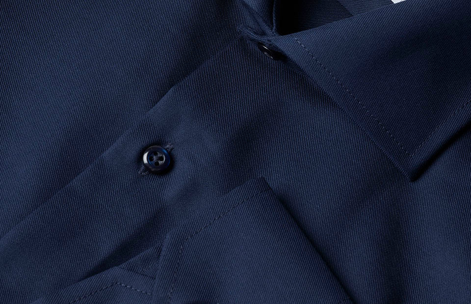 SEVEN SEAS Fine Twill | modern - Blu navy