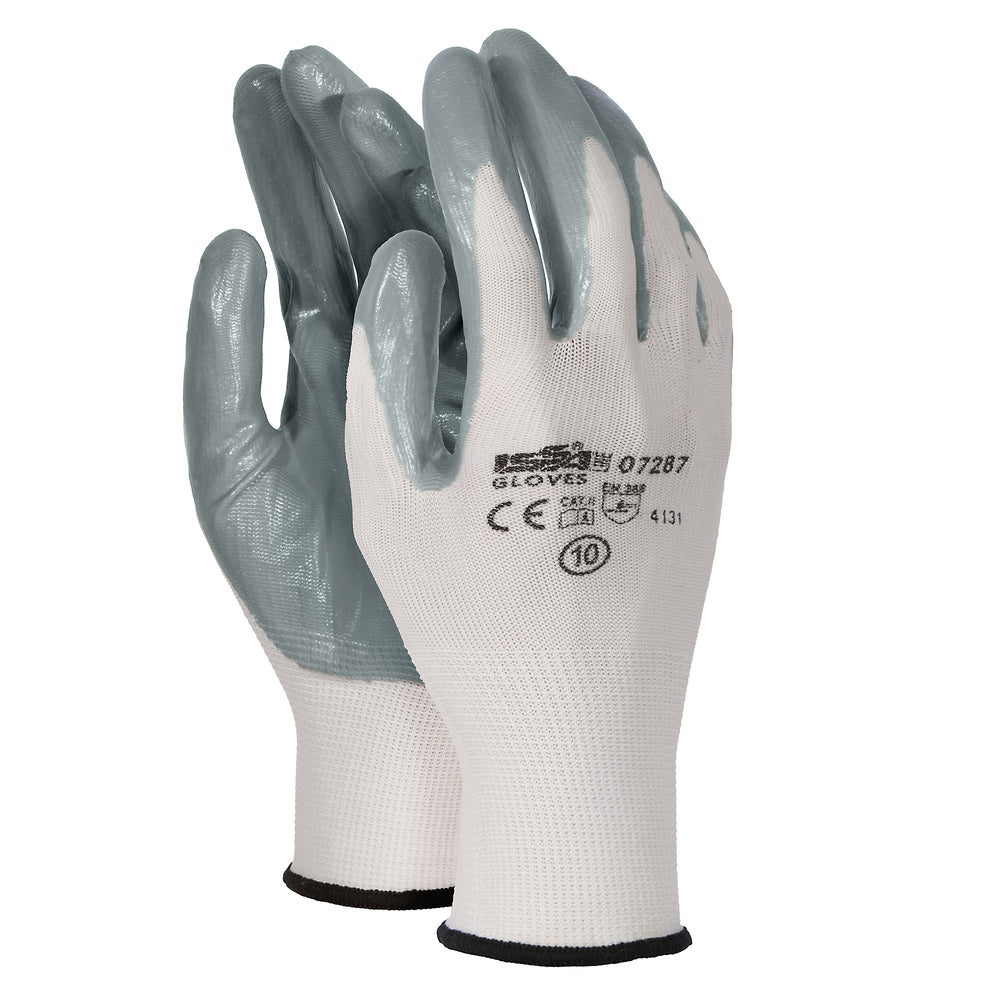 Guanto in nylon rivestito nitrile (12paia) - DB Professional 
