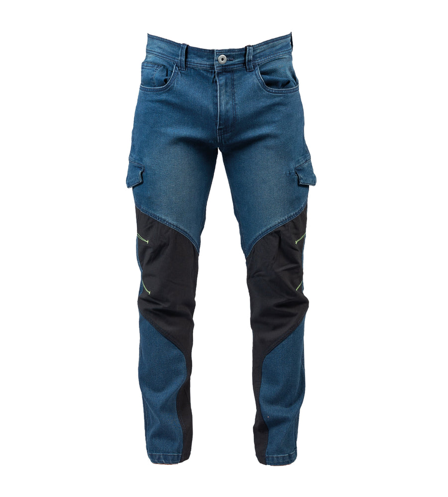 Pantalone JEANS multitasche - elasticizzato - AUSTIN TECH - DB Professional 